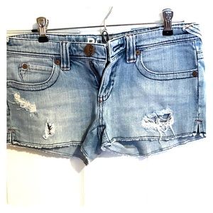 Roxy cutoff jean shorts